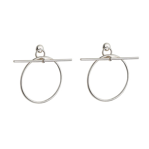 HERMES / エルメス ブークル ドレイユ ループ ピアス H114504B h114504b