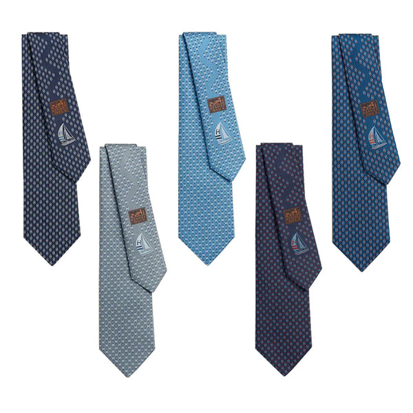 HERMES / エルメス シルクタイ オセアン H H339414T h339414t