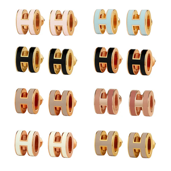 HERMES / エルメス  ミニポップ H ピアス H608002FO h608002fo85