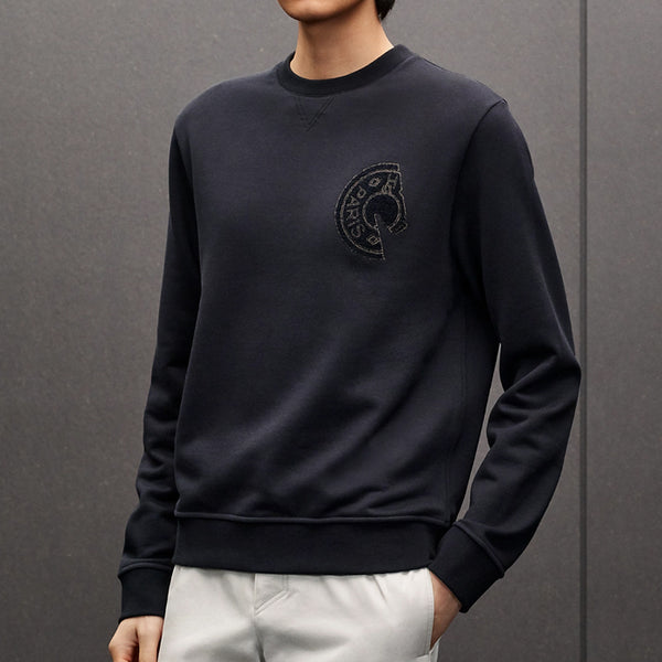 HERMES / エルメス ラウンド ネック スウェット パッチ H667780HA h66780ha