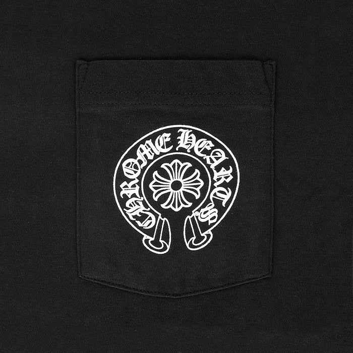 CHROME HEARTS / クロムハーツ ホースシュー ロゴ ポケット Tシャツ