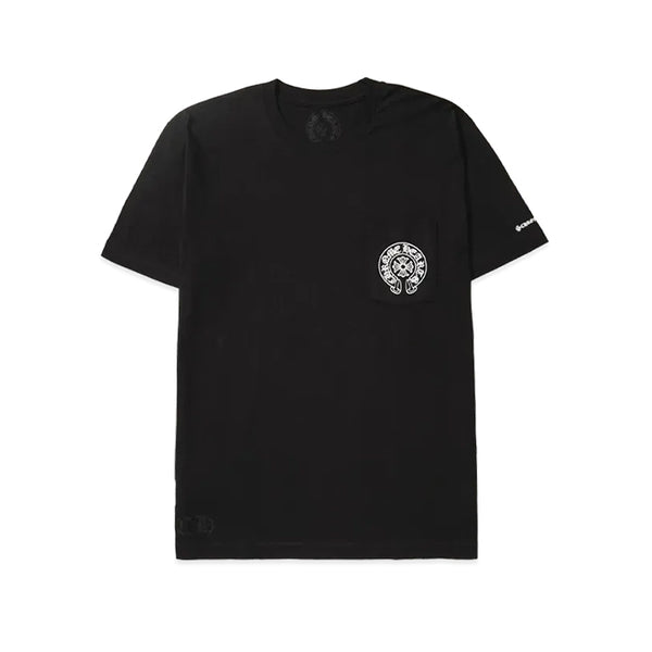 CHROME HEARTS / クロムハーツ シューホース ロゴ ポケット Tシャツ horseshoelogobk