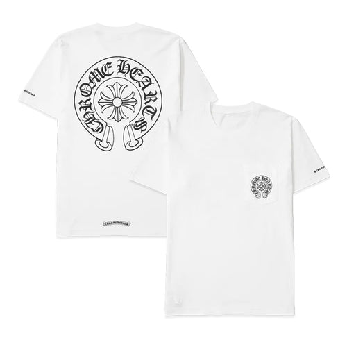 CHROME HEARTS / クロムハーツ シューホース ロゴ ポケット Tシャツ horseshoelogowh