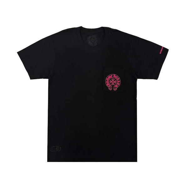 CHROME HEARTS / クロムハーツ CH ピンク シューホース Tシャツ hshoopklogotee