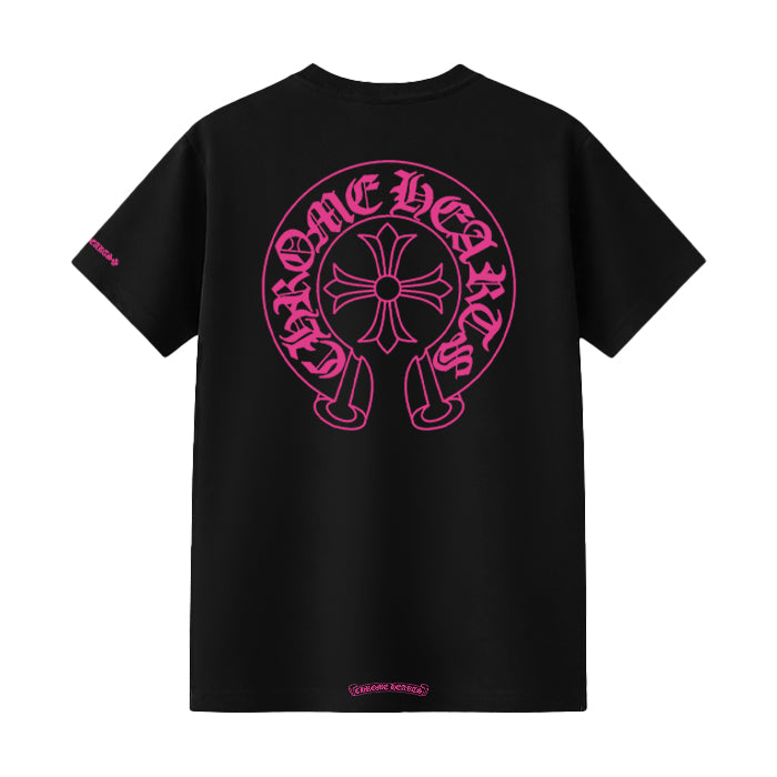 CHROME HEARTS / クロムハーツ CH ピンク シューホース Tシャツ