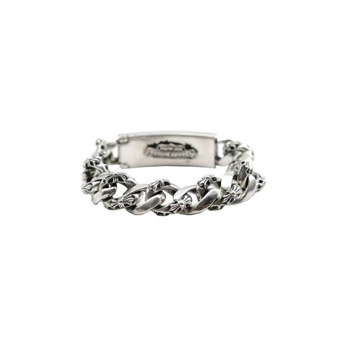 CHROME HEARTS / クロムハーツ フローラルクロス IDブレスレット