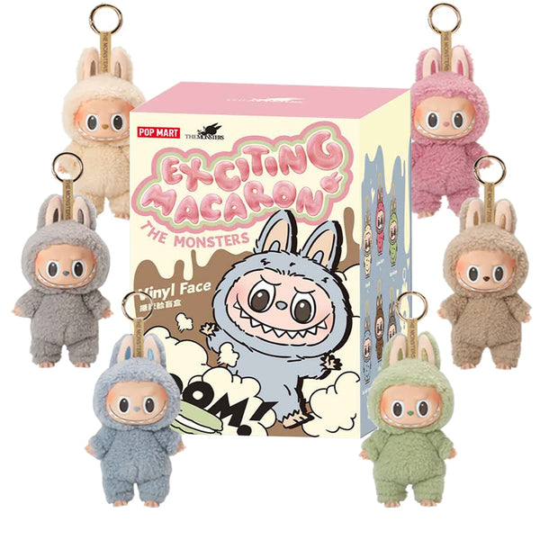 LABUBU / ラブブ ザ モンスター エキサイティング マカロン プラッシュ ぬいぐるみ ペンダント 1ピース labubumacaron