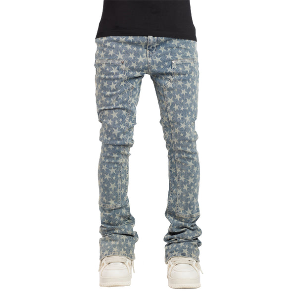 GUAPI / グアピ ヴィンテージ ブルーレーザー スター デニム laserstarsdenim