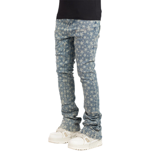 GUAPI / グアピ ヴィンテージ ブルーレーザー スター デニム laserstarsdenim