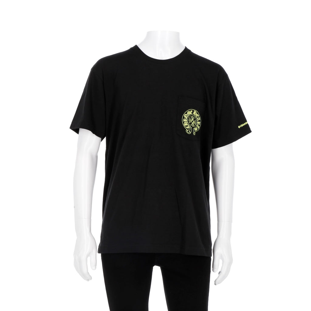 CHROME HEARTS / クロムハーツ ネオン イエロー シューホース Tシャツ neonyellowhore