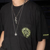 CHROME HEARTS / クロムハーツ ネオン イエロー シューホース Tシャツ neonyellowhore