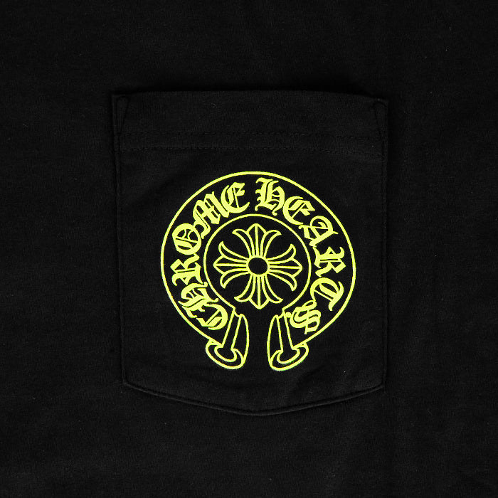 CHROME HEARTS / クロムハーツ ネオン イエロー シューホース Tシャツ neonyellowhore