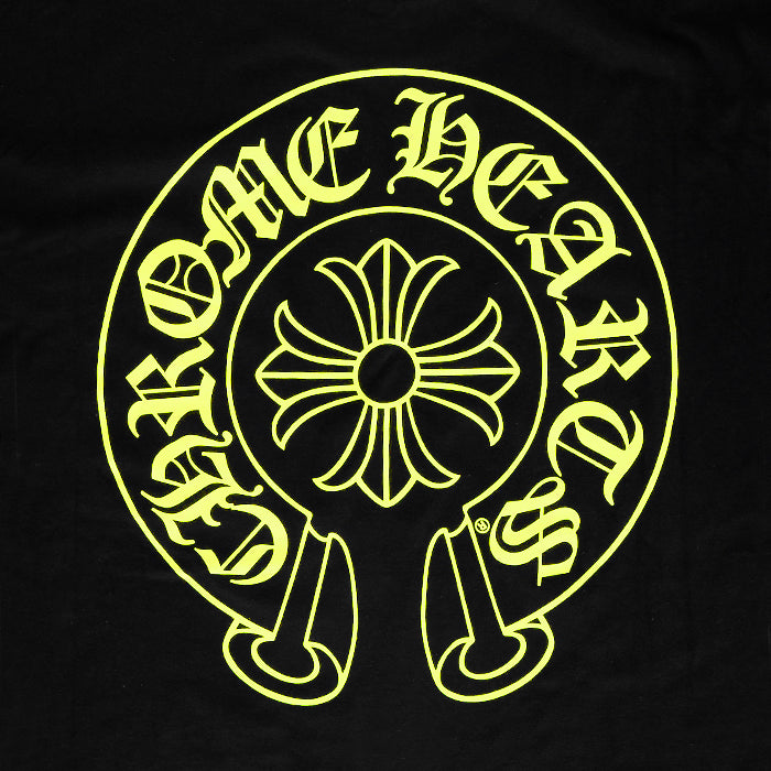 CHROME HEARTS / クロムハーツ ネオン イエロー シューホース Tシャツ neonyellowhore