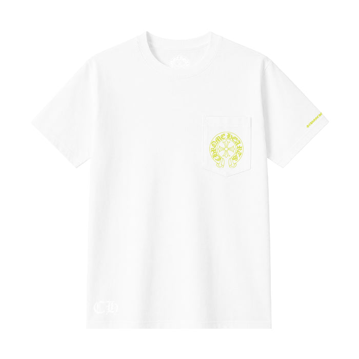 CHROME HEARTS / クロムハーツ ネオン イエロー シューホース Tシャツ neonyellowhore
