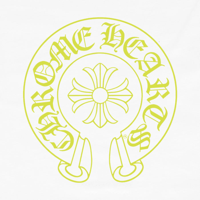 CHROME HEARTS / クロムハーツ ネオン イエロー シューホース Tシャツ neonyellowhore