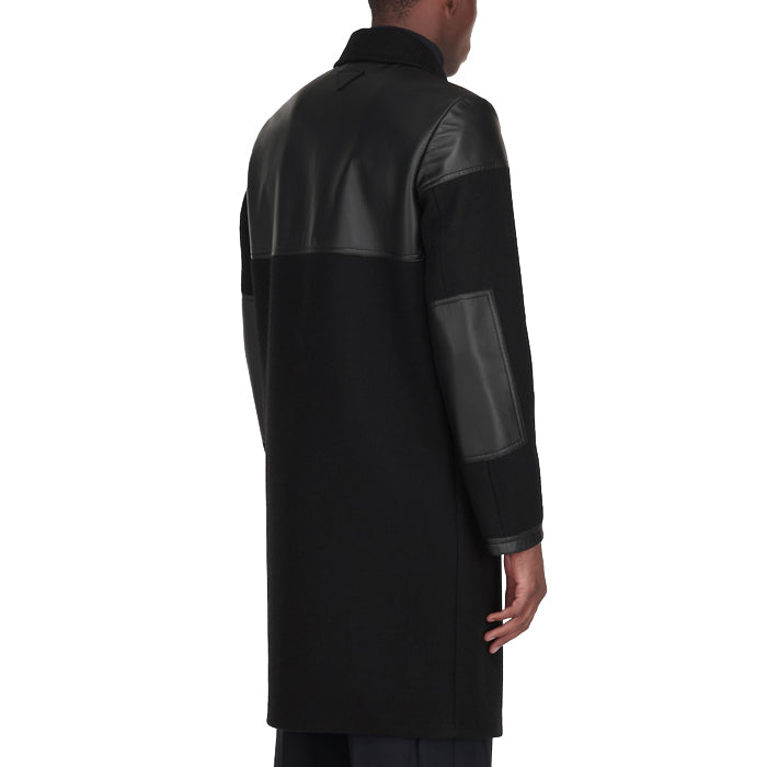 PRADA / プラダ ウール ブレンド マキシ コート prdleatherwool