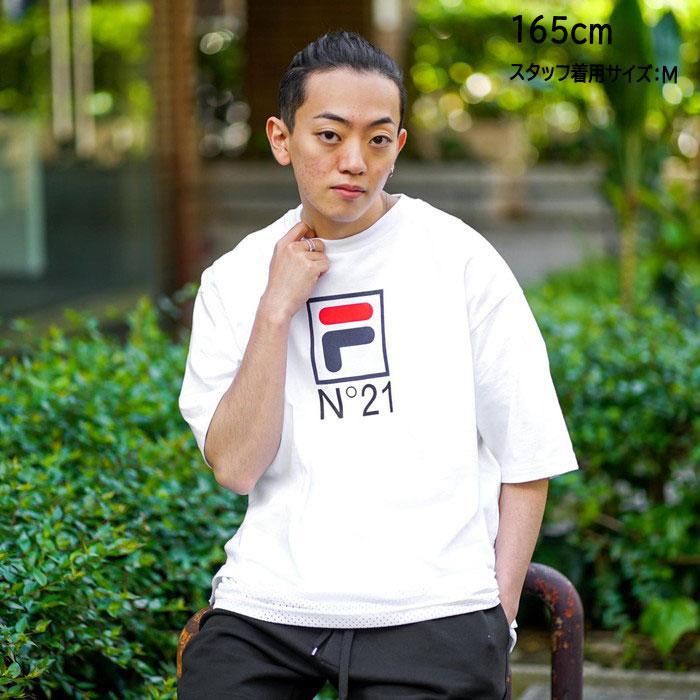 N°21×FILA / ヌメロヴェントゥーノ×フィラ Tシャツ ユニセックス 00120s12c100