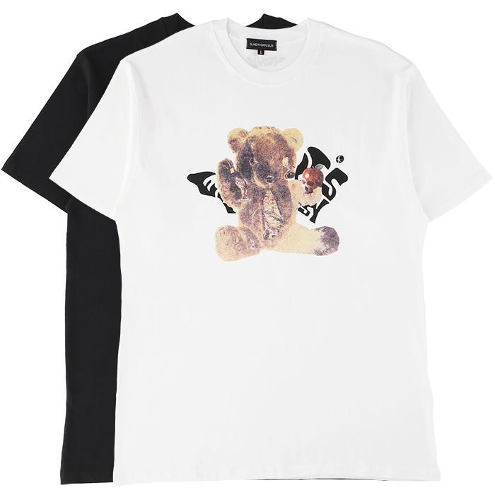 SUNDAY OFF CLUB/サンデーオフクラブ Tron Saddy Bear Artwork T-Shirt