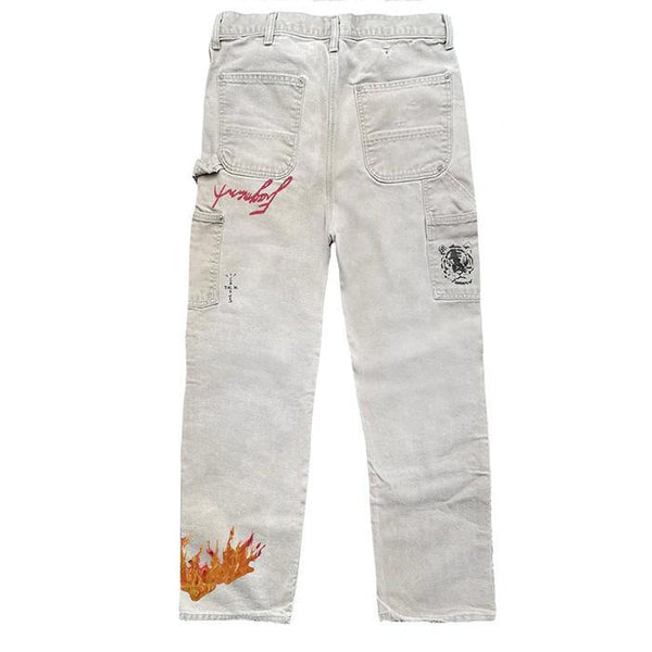 Travis Scott x Cactus Jack For Fragment / トラヴィス スコット x カクタスジャック フラグメント ペインターパンツ メンズ cjfrbp09