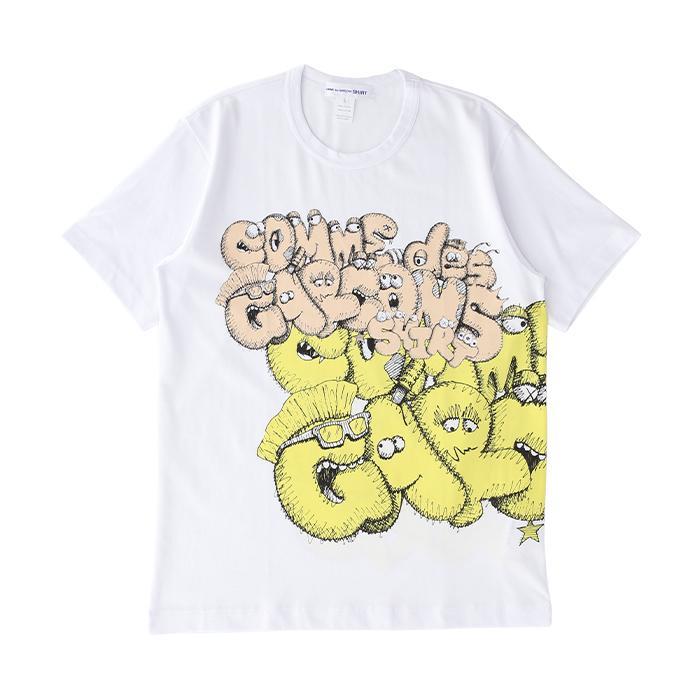 COMME des GARCONS x KAWS / コムデギャルソン x カウズ プリント Tシャツ メンズ 半袖 FH-T005