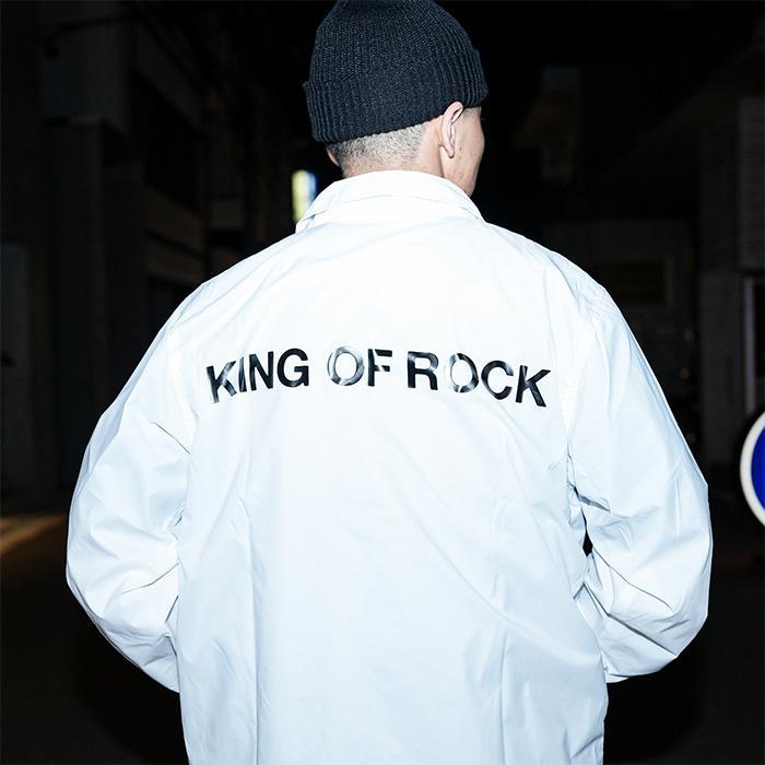 KING OF ROCK / キングオブロック ロゴ コーチ ジャケット メンズ korcoachjkt