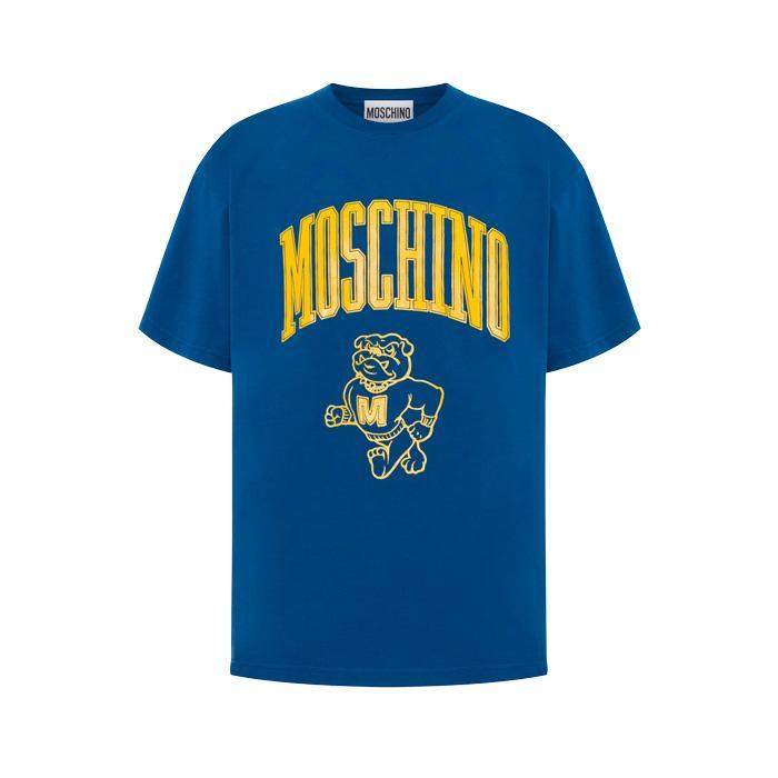 MOSCHINO / モスキーノ バーシティ コットンジャージー Tシャツ メンズ 半袖 222ZRA072070451320