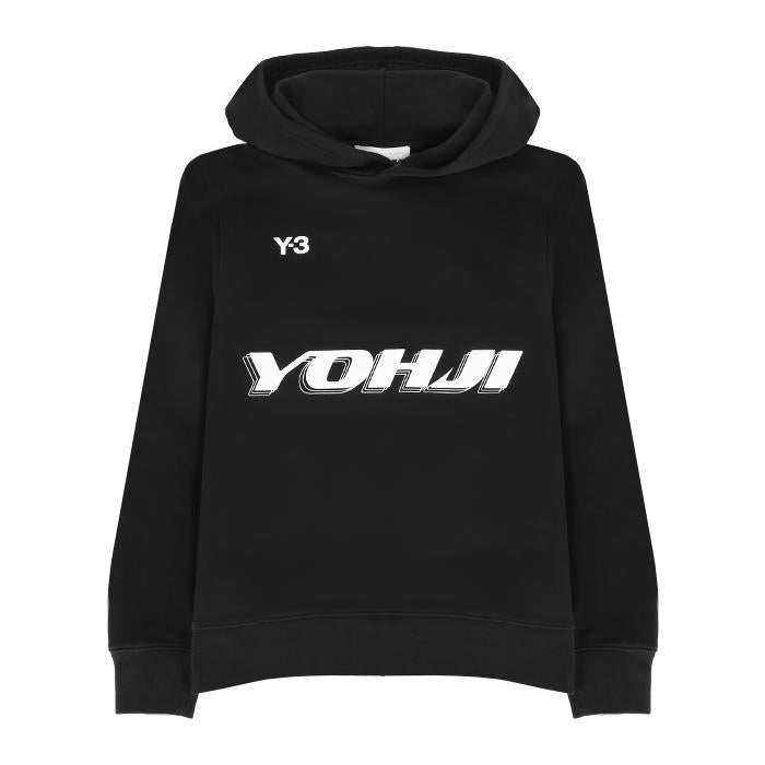 Y-3 / ワイスリー ブラック グラフィック フーディー メンズ HT4732