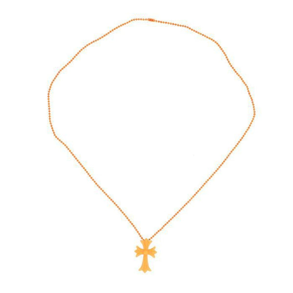 CHROME HEARTS / クロムハーツ レジン クロス ペンダント ボールチェーン ネックレス 206175364445