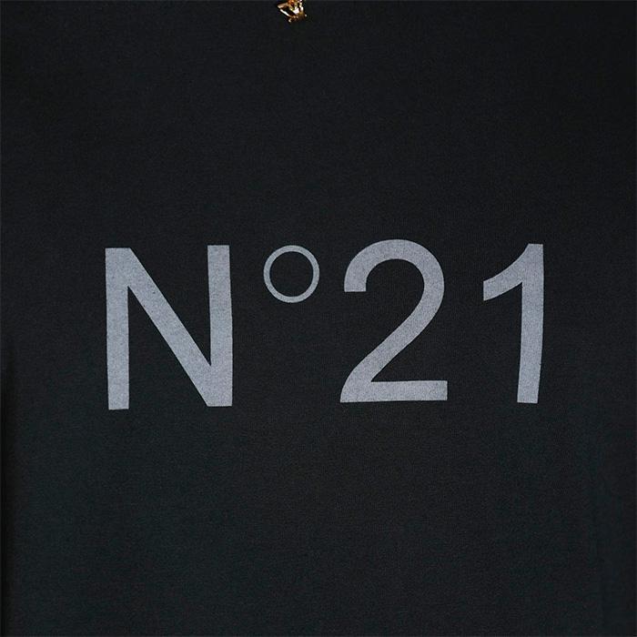 N°21 numero ventuno / ヌメロ ヴェントゥーノ ロゴ プリント アシッド ウォッシュ Ｔシャツ メンズ 30123suf0314203