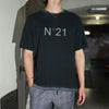 N°21 numero ventuno / ヌメロ ヴェントゥーノ ロゴ プリント アシッド ウォッシュ Ｔシャツ メンズ 30123suf0314203