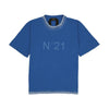 N°21 numero ventuno / ヌメロ ヴェントゥーノ ロゴ プリント アシッド ウォッシュ Ｔシャツ メンズ 30123suf0314203