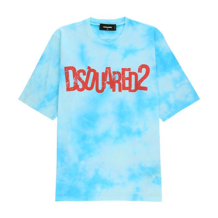 DSQUARED2 / ディースクエアード タイダイ クルーネック Tシャツ 半袖 メンズ 71GD1243