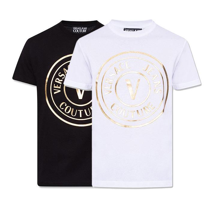 Versace Jeans Couture / ヴェルサーチ ジーンズ クチュール ロゴ クチュール Tシャツ メンズ 72GAHT05