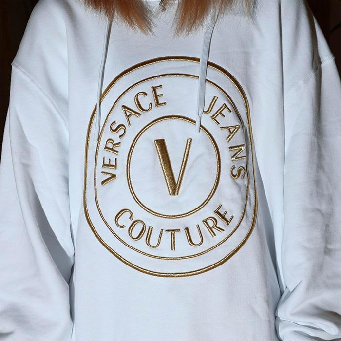 Versace Jeans Couture / ヴェルサーチ ジーンズ クチュール ロゴ エンブレム パーカー メンズ 74GAIT05