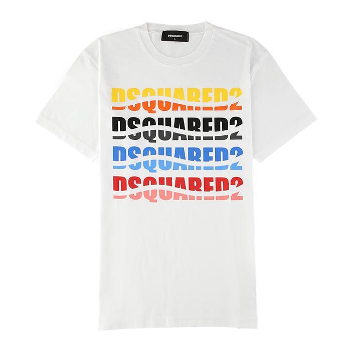 DSQUARED2 / ディースクエアード ロゴプリント Tシャツ 半袖 メンズ 74GD1092