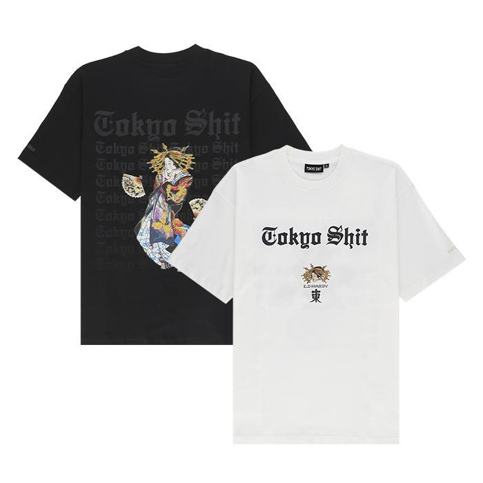 TOKYO SHIT / トウキョウシット エド ハーディー コラボ Tシャツ メンズ 半袖 301edhardyolden