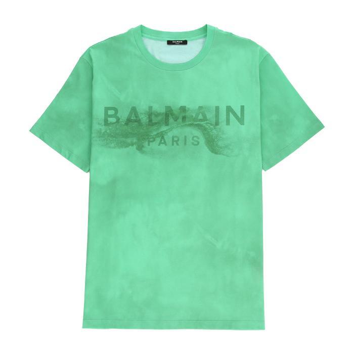 BALMAIN / バルマン デザート ロゴ プリント Tシャツ メンズ AH1EG010GC61