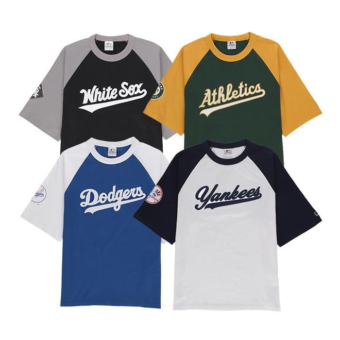 MLB / メジャーリーグベースボール ラグラン Tシャツ メンズ 半袖 MB14750