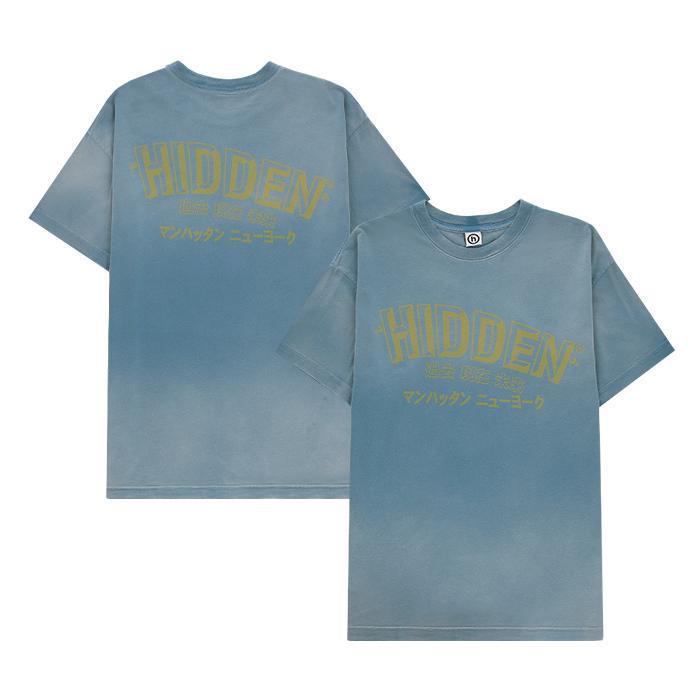 Hidden NY / ヒドゥン ニューヨーク ウェイビー 3D ヴィンテージ ブロック ブライト ネイビー Tシャツ メンズ 半袖 WAVY3DBLOCKV