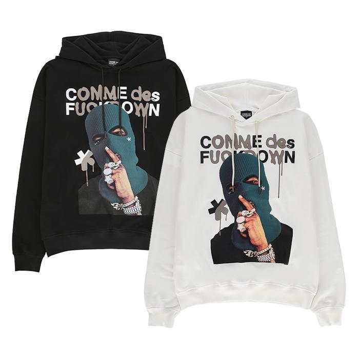 COMME des FUCKDOWN / コムデファックダウン トラッパー プリント フーディー CDFU2542 メンズ 長袖 302762324020