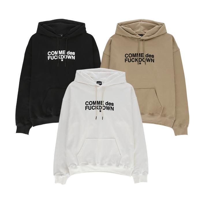 COMME des FUCKDOWN / コムデファックダウン ロゴ プリント フーディー CDFU2505