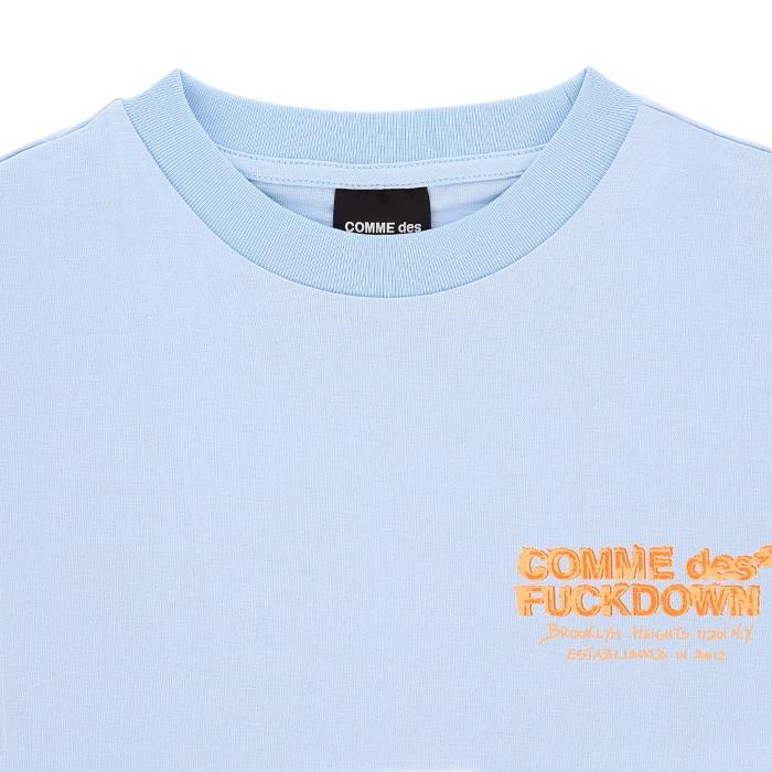 COMME des FUCKDOWN / コムデファックダウン カスタム ロゴ プリント Tシャツ メンズ 半袖