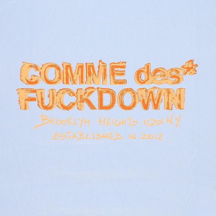 COMME des FUCKDOWN / コムデファックダウン カスタム ロゴ プリント Tシャツ メンズ 半袖