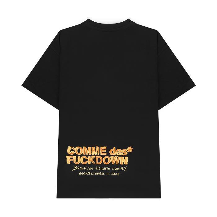 COMME des FUCKDOWN / コムデファックダウン カスタム ロゴ プリント Tシャツ メンズ 半袖