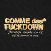 COMME des FUCKDOWN / コムデファックダウン カスタム ロゴ プリント Tシャツ メンズ 半袖