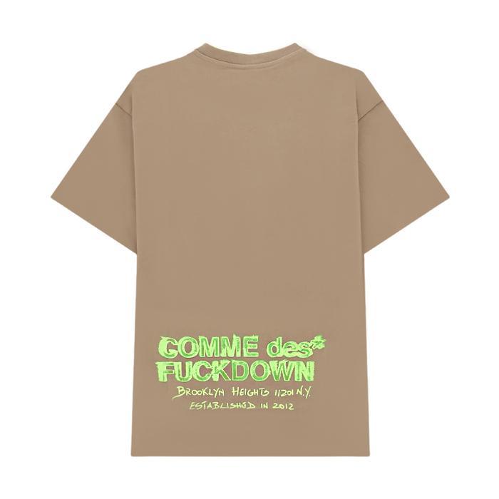 COMME des FUCKDOWN / コムデファックダウン カスタム ロゴ プリント Tシャツ メンズ 半袖