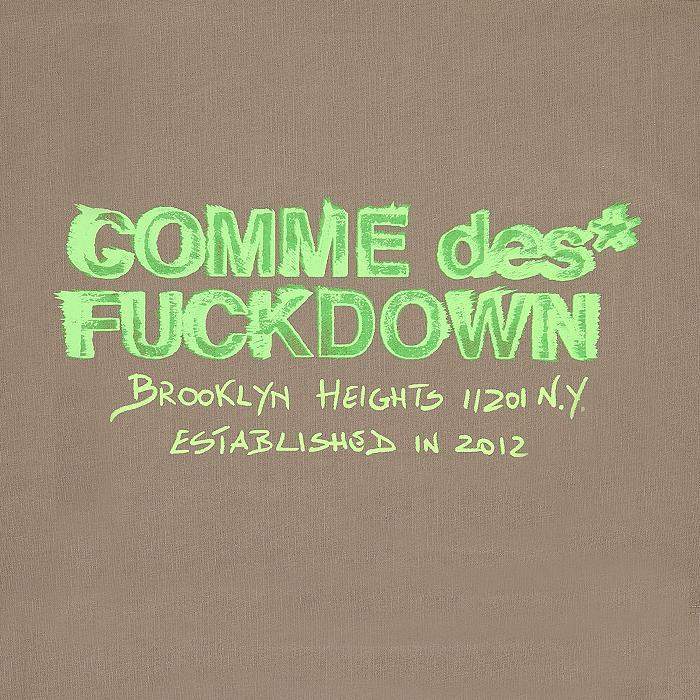 COMME des FUCKDOWN / コムデファックダウン カスタム ロゴ プリント Tシャツ メンズ 半袖