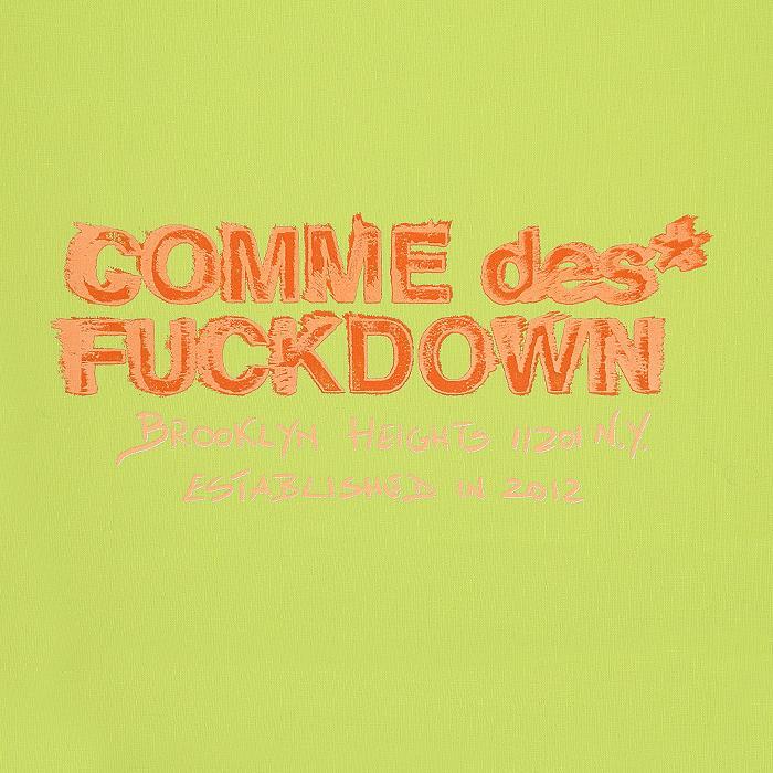 COMME des FUCKDOWN / コムデファックダウン カスタム ロゴ プリント Tシャツ メンズ 半袖