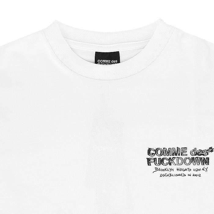 COMME des FUCKDOWN / コムデファックダウン カスタム ロゴ プリント Tシャツ メンズ 半袖