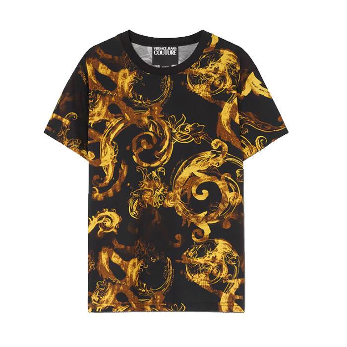 Versace Jeans Couture / ヴェルサーチ ジーンズ クチュール ウォーターカラー クチュール Tシャツ メンズ 半袖